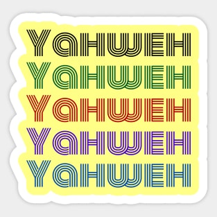 Yahweh | Christian Typography Sticker